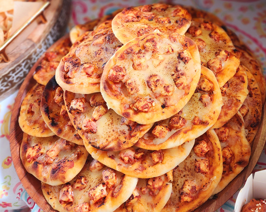Mini Naan Chicken Pizza by Dozen